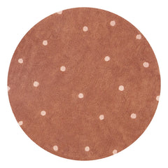 Lorena Canals - Noktalı yuvarlak halı | Terracotta