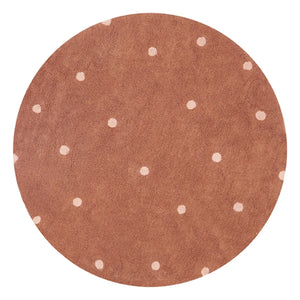 Lorena Canals - Noktalı yuvarlak halı | Terracotta