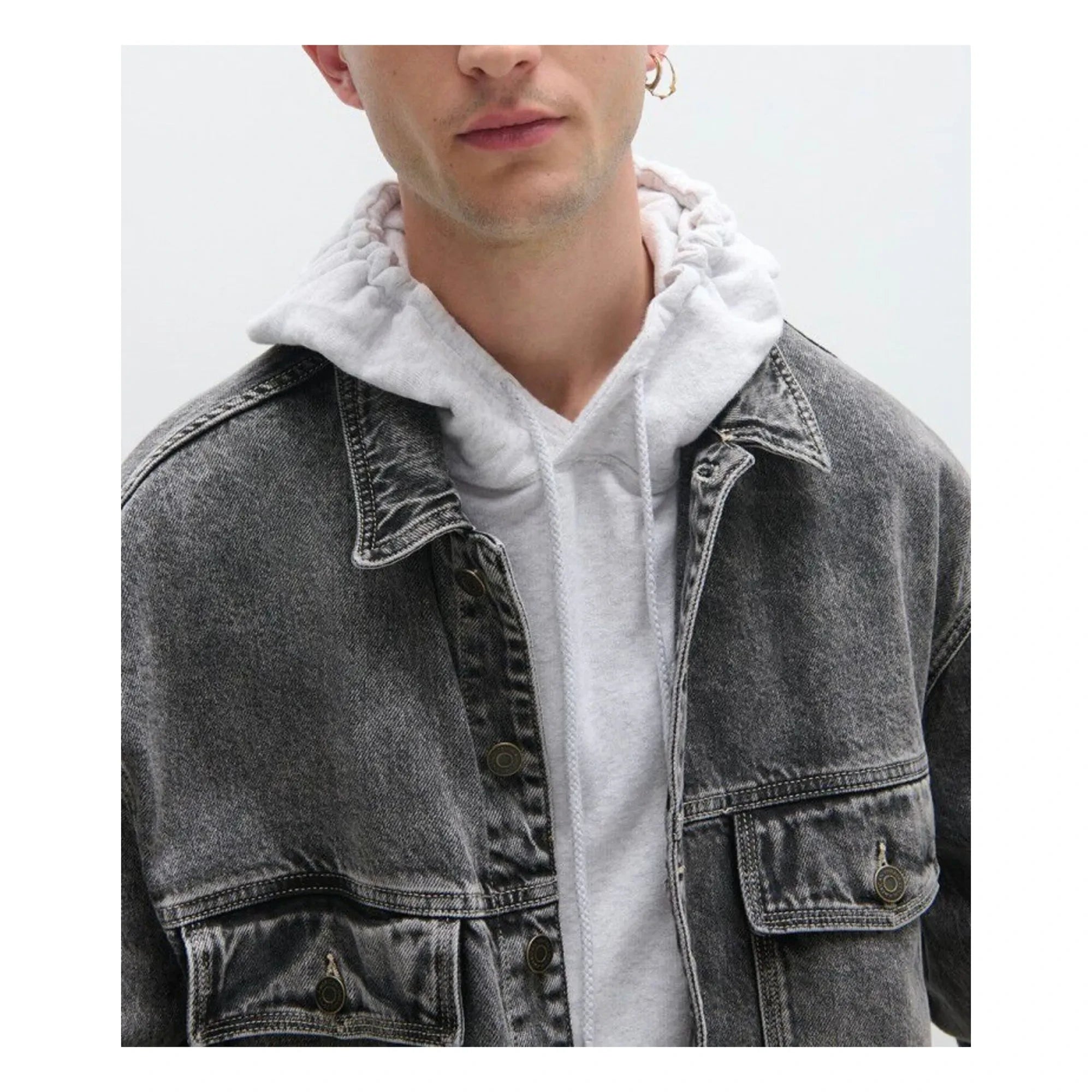 American Vintage - YopDay-B Cotton Jackets | Dark Heather Gray