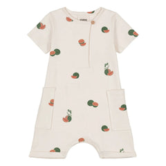 Studio Bohème - Jumpsuit Aimé Wassermelone Bio-Baumwolle | Ecru