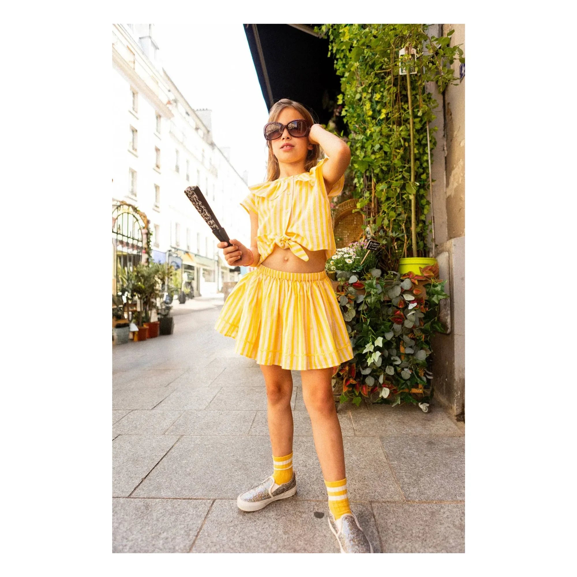 Louis Louise - Striped Opera Skirt | Yellow