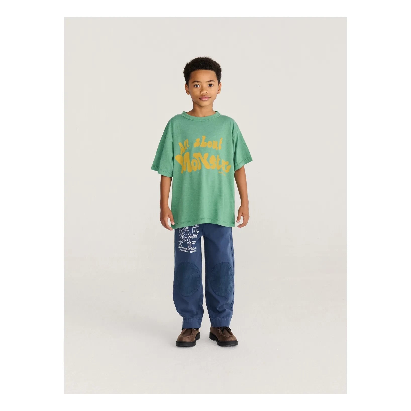 Bobo Choses - All About Monsters T-shirt Geri dönüştürülmüş lifler | Yeşil