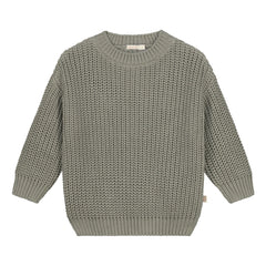 Yuki - Thick Organic Cotton Sweater | Sage