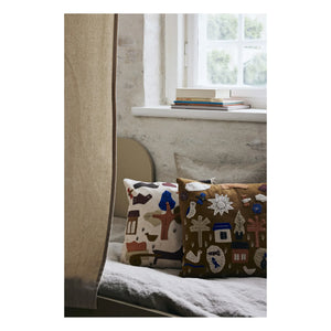 Ferm Living Kids - Village yastık | Kirli beyaz