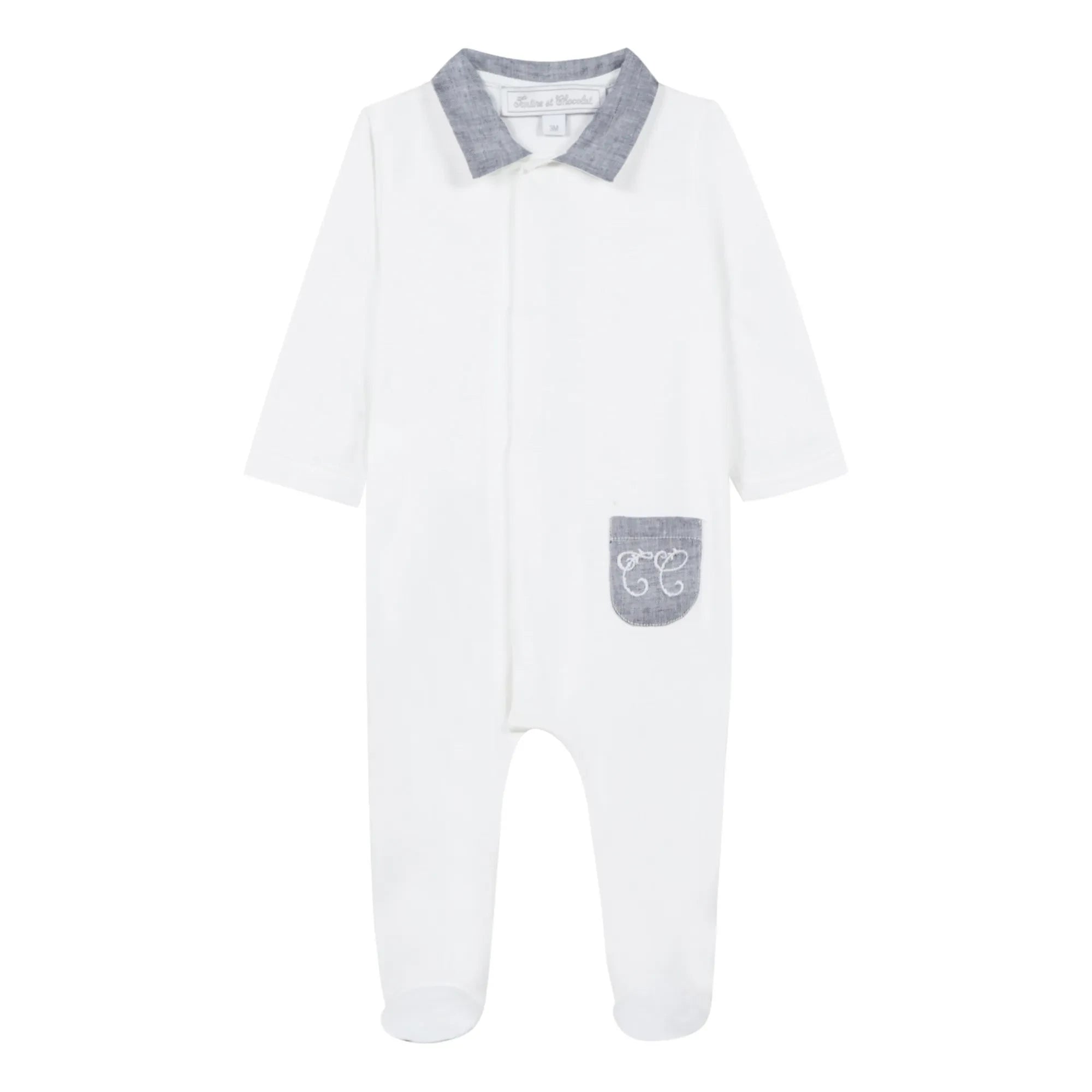 Tartine et Chocolat - Foliage Sleepwear Pajamas | White