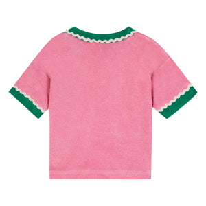 Bonton - Livia Baby Schwamm T-Shirt | Zuckerrosa