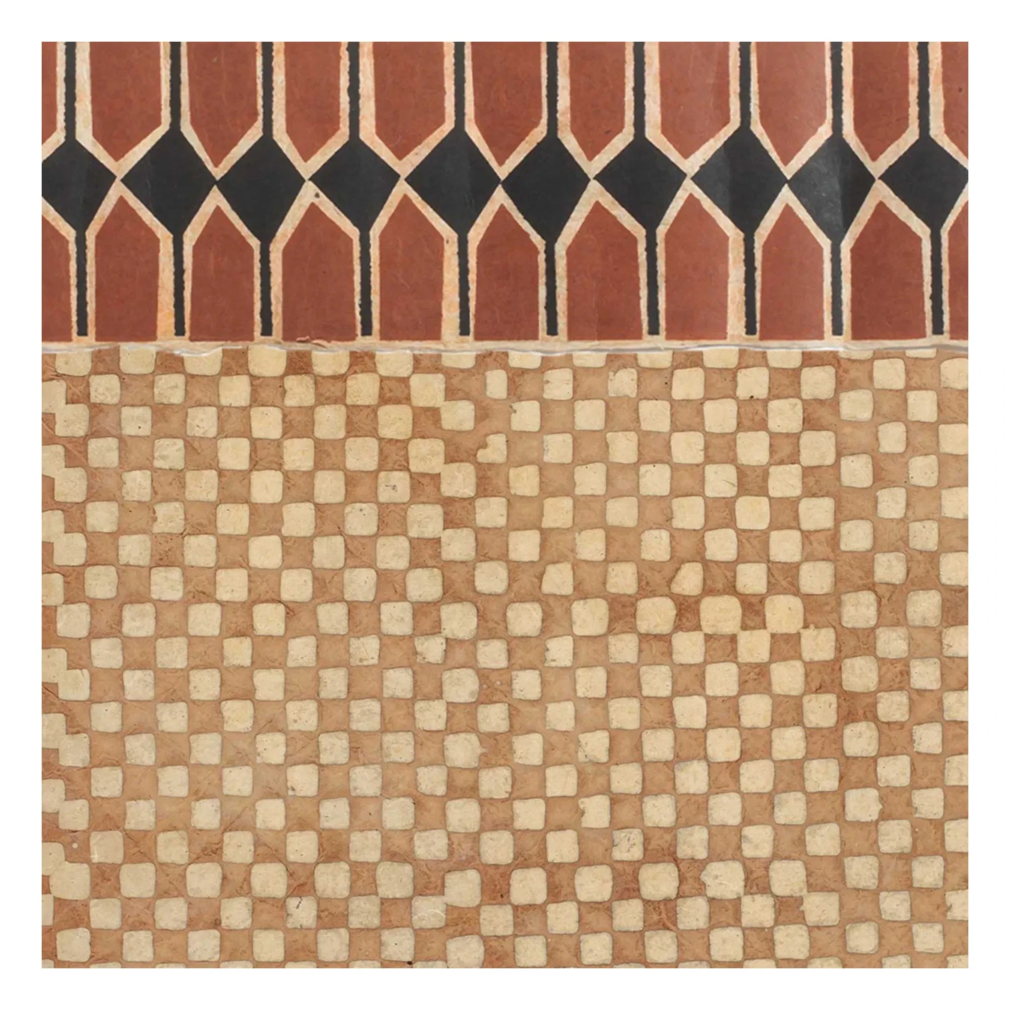 Le Monde Sauvage - Superfrise Vertebra Sienne - 9-Blatt-Set | Terracotta