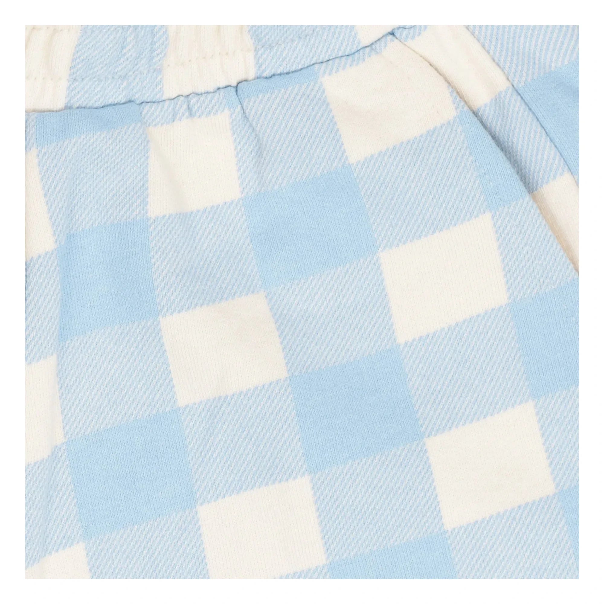 Tumble N'Dry - June Vichy Organic Cotton Shorts | Light Blue