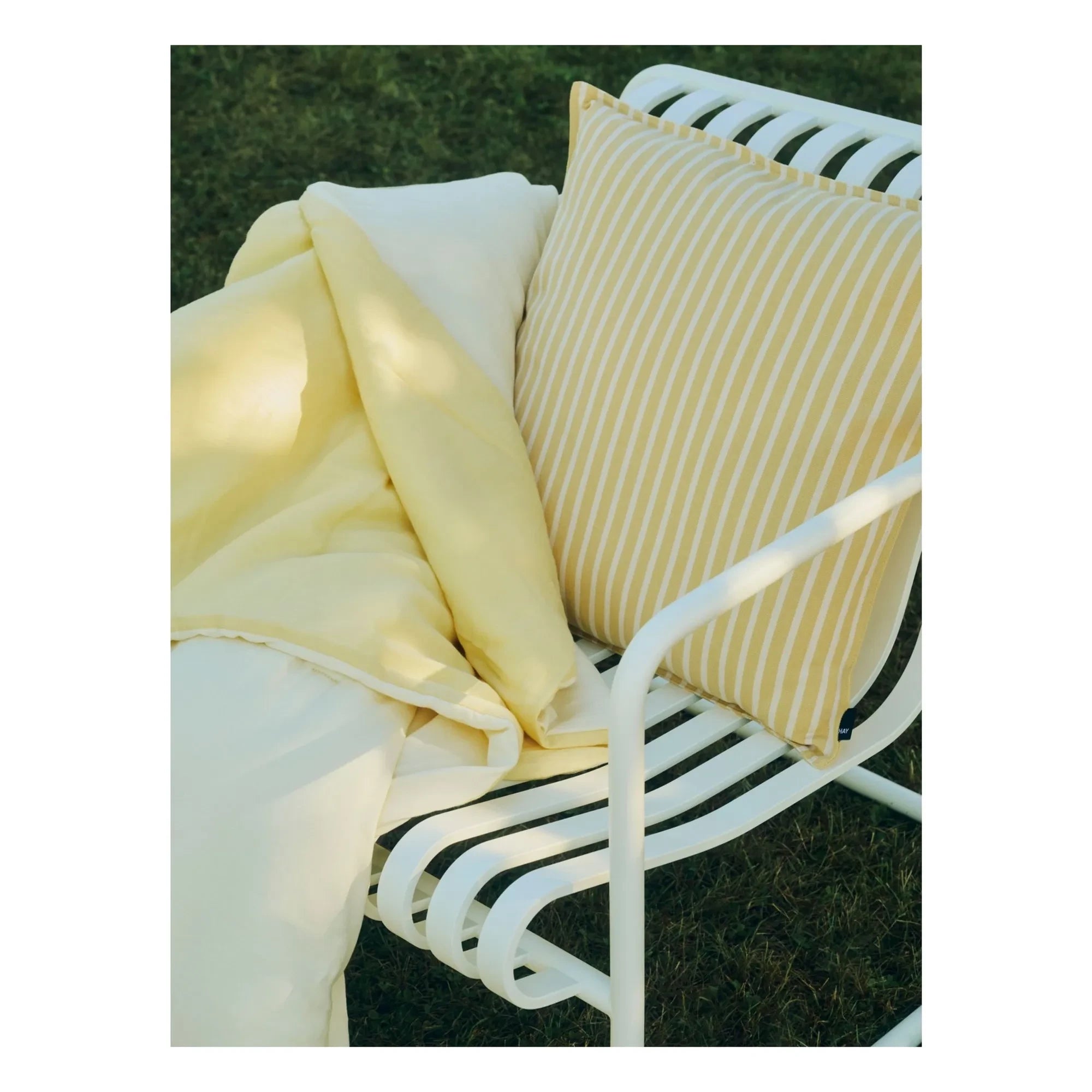 Hay - Terrazza outdoor striped pillow | Yellow