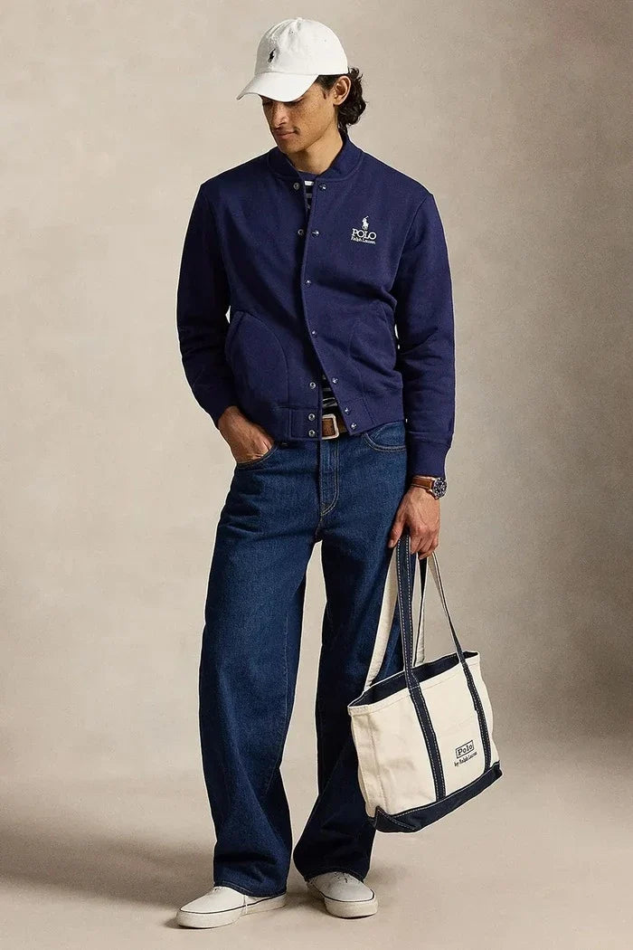 Polo Ralph Lauren pamuklu erkek fermuarlı sweatshirt