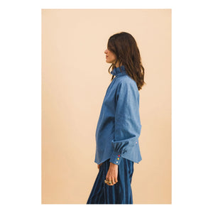 Elise Chalmin - Josette Baumwollhemd | Blau