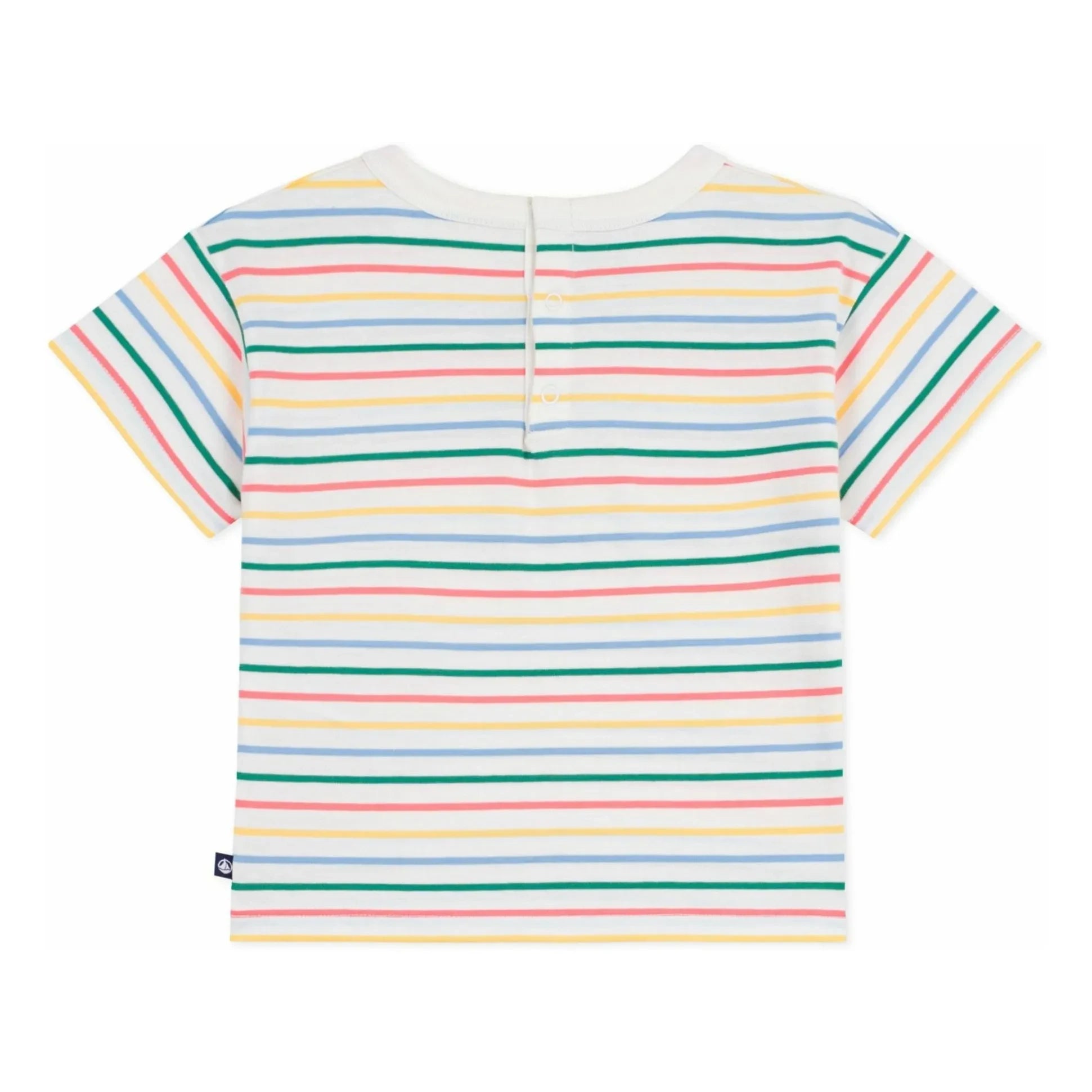 Petit Bateau - Çizgili Ice Tişört | Beyaz