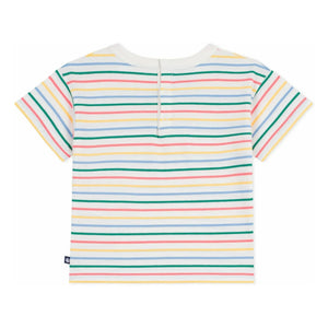 Petit Bateau - Çizgili Ice Tişört | Beyaz