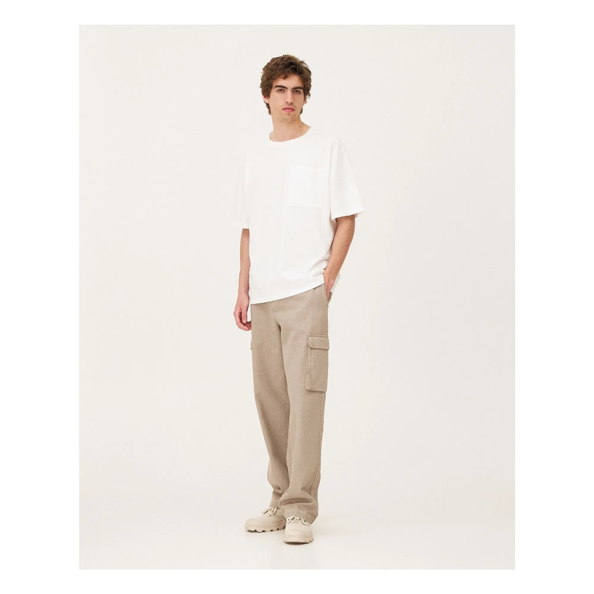 Noyoco - Organic Cotton Cargo Pants | Beige