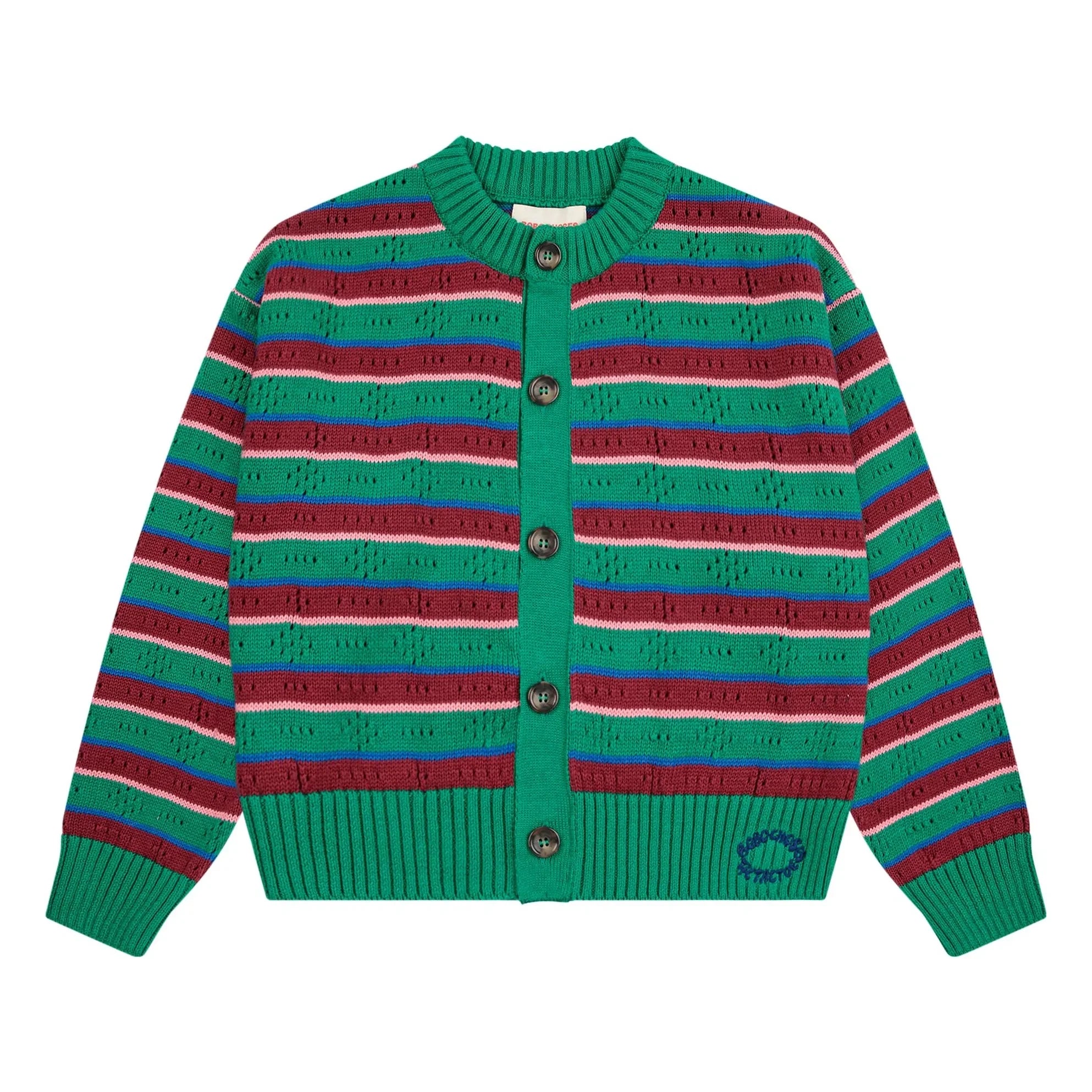 Bobo Choses - Gestreiftes Tanktop aus Bio-Baumwolle | Grün