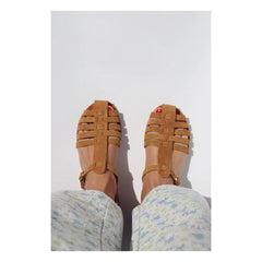Mama Praïa - Fisherman Suede Sandals | Camel