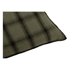Le Monde Sauvage - Highlands Washed Leinen Kissenbezug | Khaki