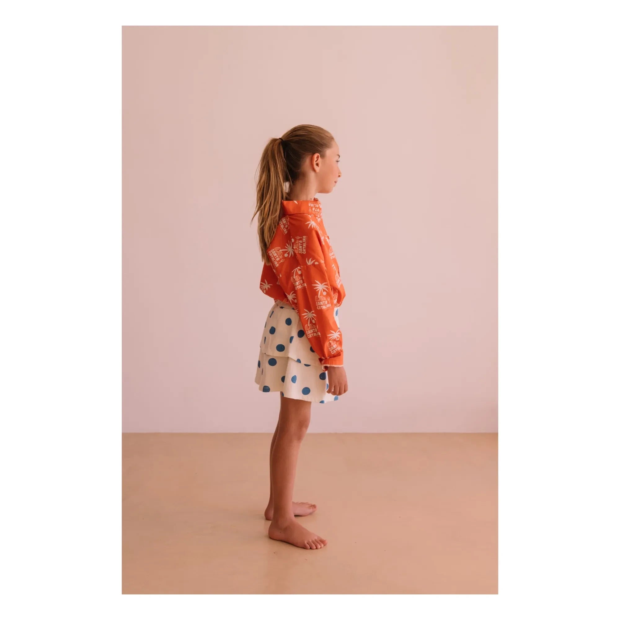 We Are Kids - Organic cotton polka dot lilac skirt | White
