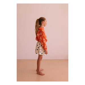 We Are Kids - Organic cotton polka dot lilac skirt | White