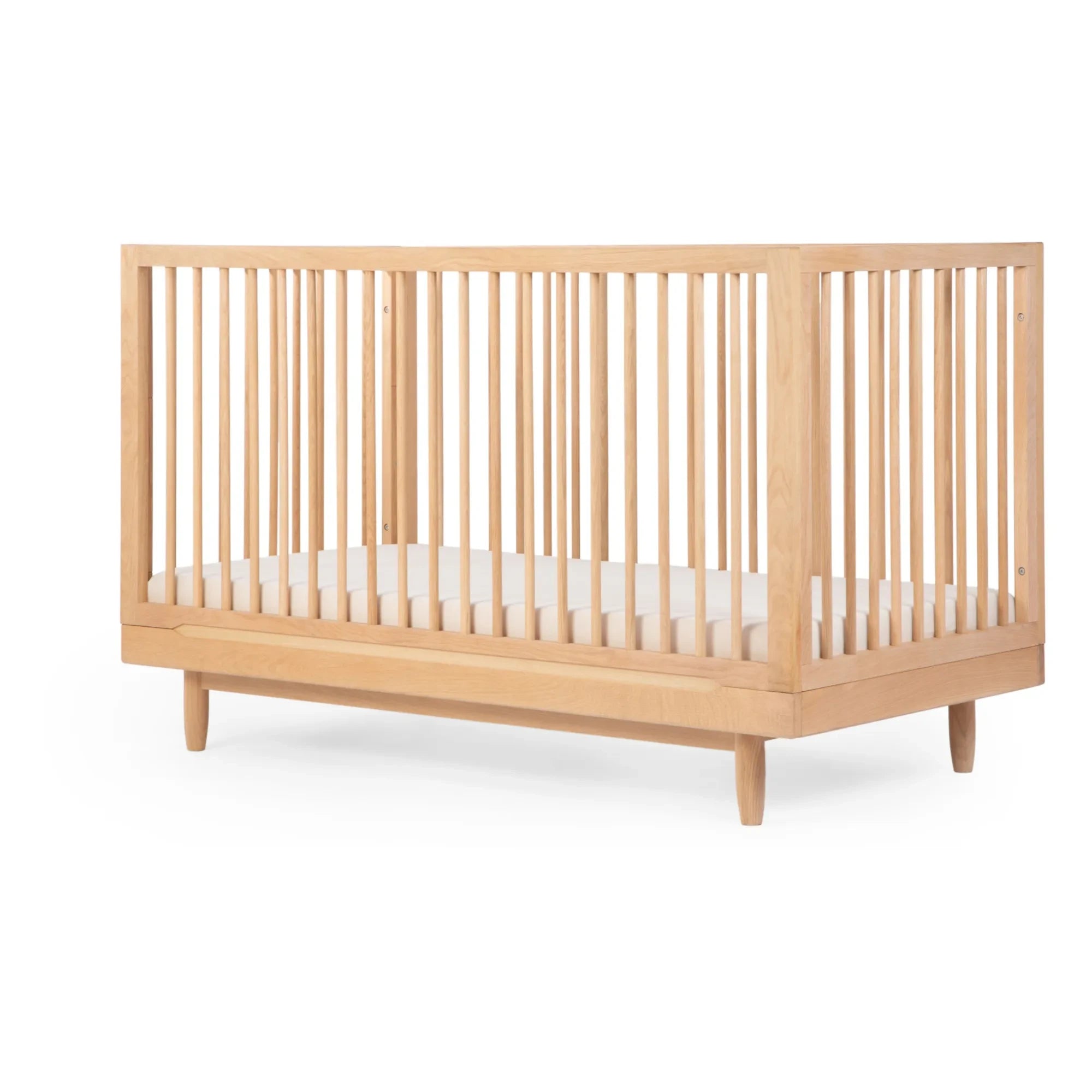 Nobodinoz - Pure Convertible Baby Crib 70x140 cm | Oak