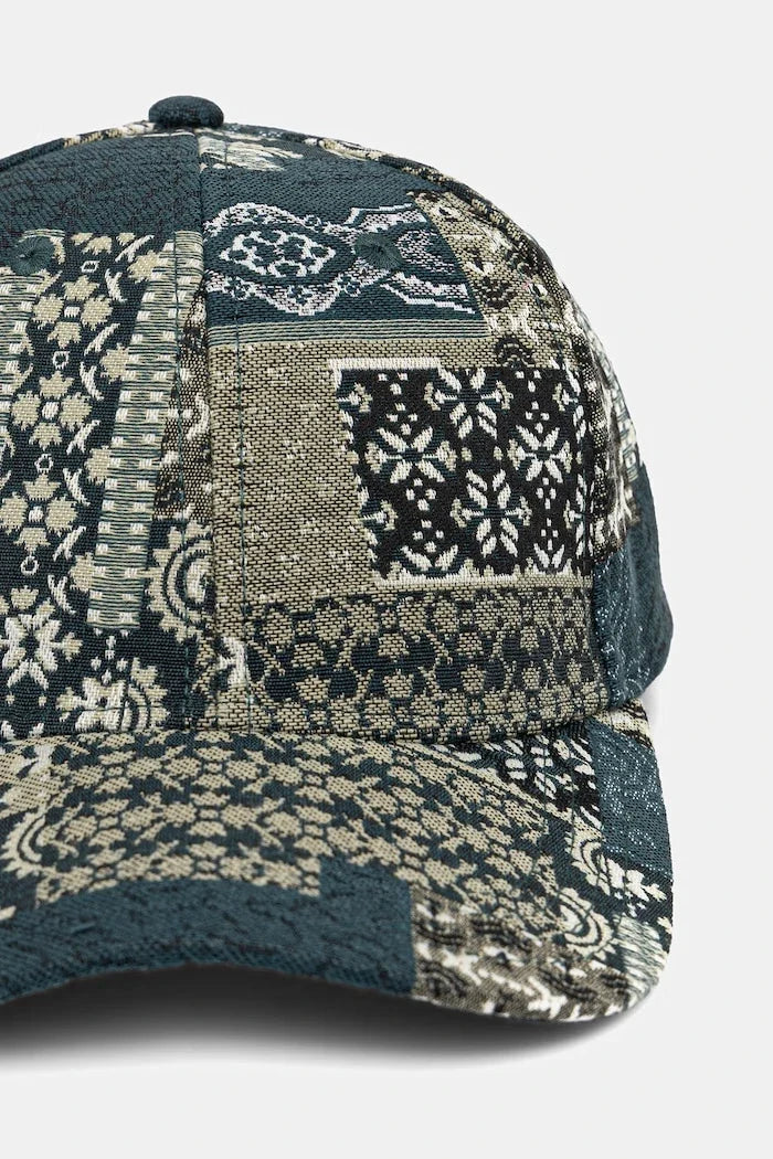 Les Deux erkek şapka Patchwork