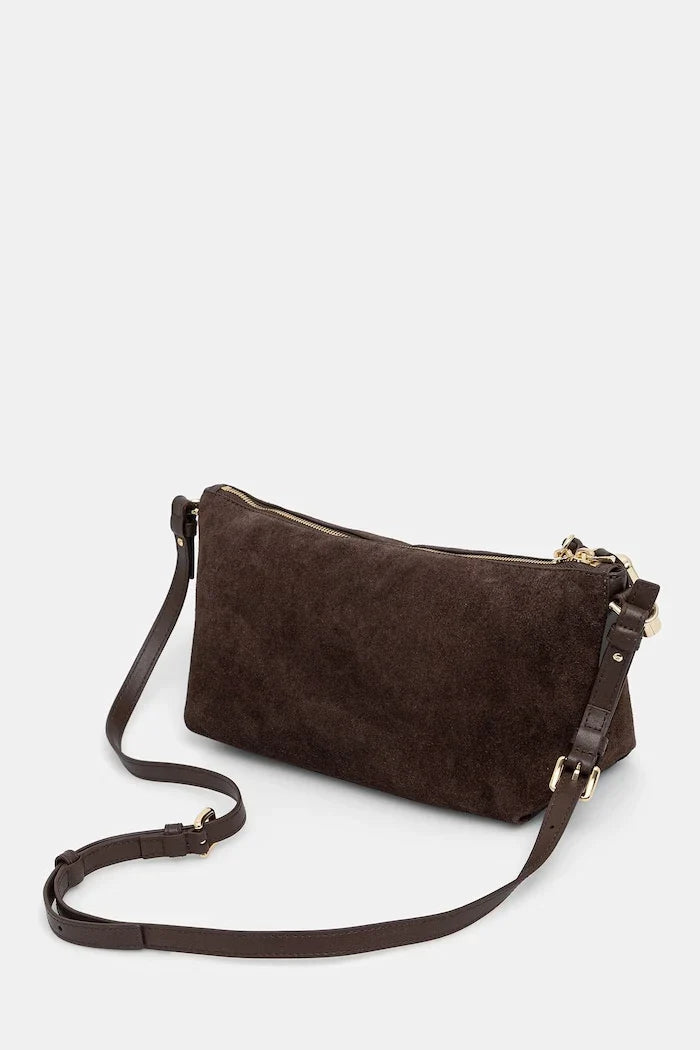 Furla kadın süet crossbody çanta
