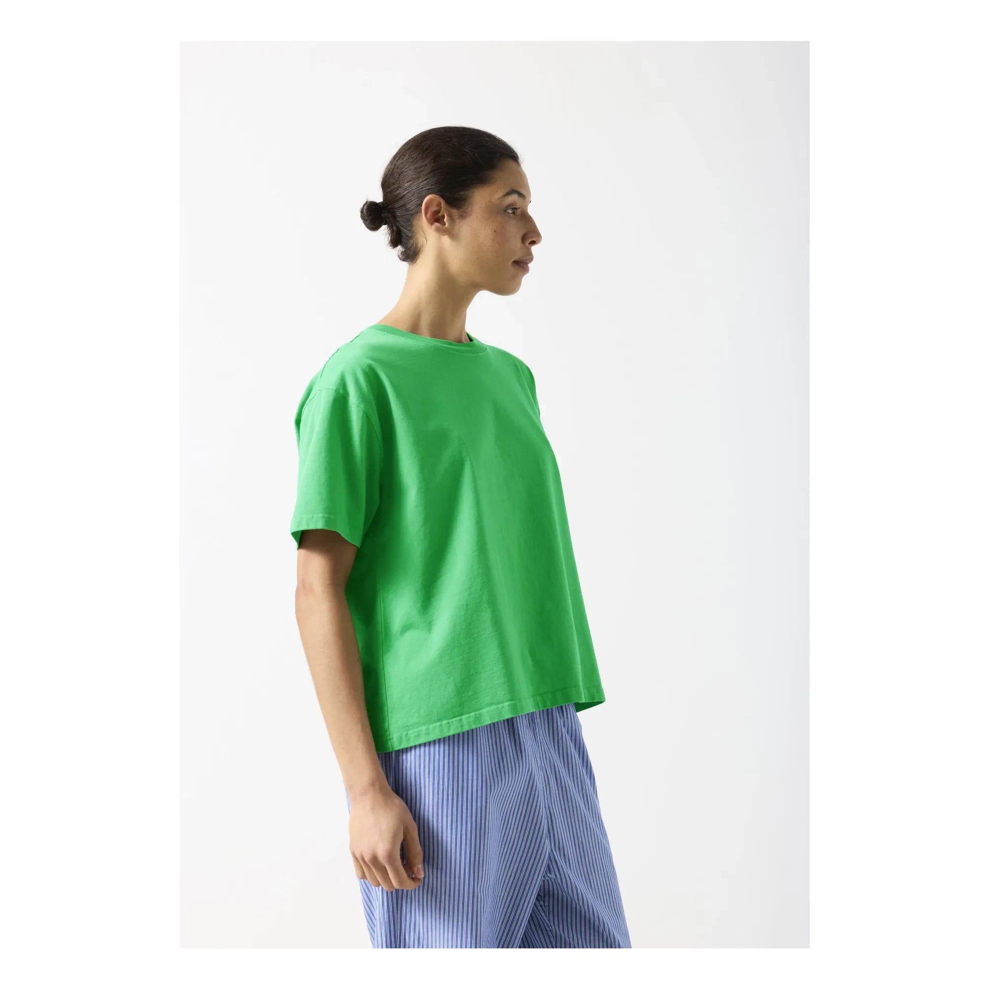 American Vintage - Fizvalley Cotton T-Shirt | Green Palmier