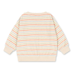 Konges Sløjd - Itty Striped Ribbed Sweatshirt Organic Cotton | Ecru