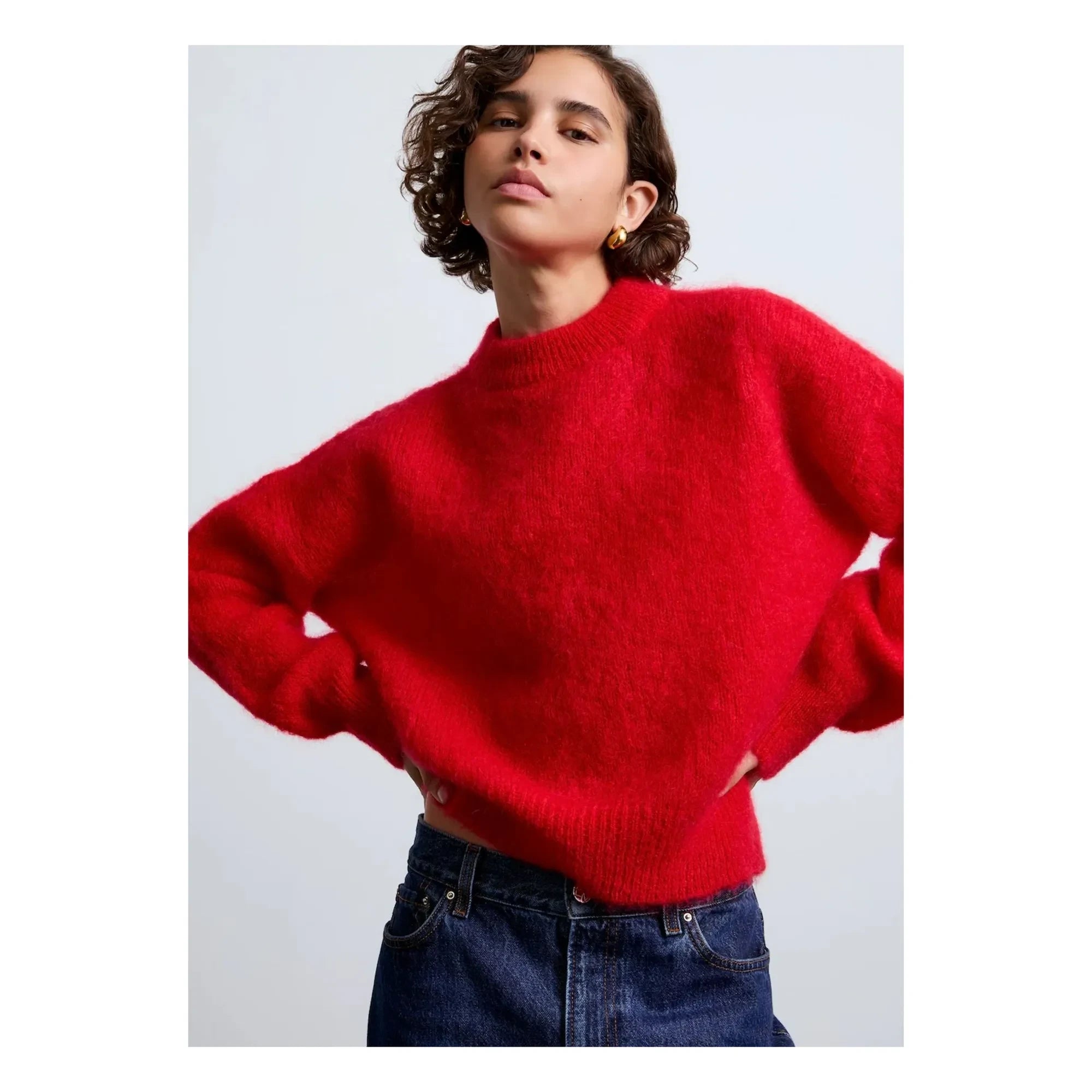 Surprise Paris - Jane Super Kid Mohair kazak | Kırmızı