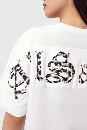 AllSaints kadın pamuklu tişört FUSE
