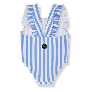 1+ in the family - Ponsa Striped Swimsuit | Light Blue