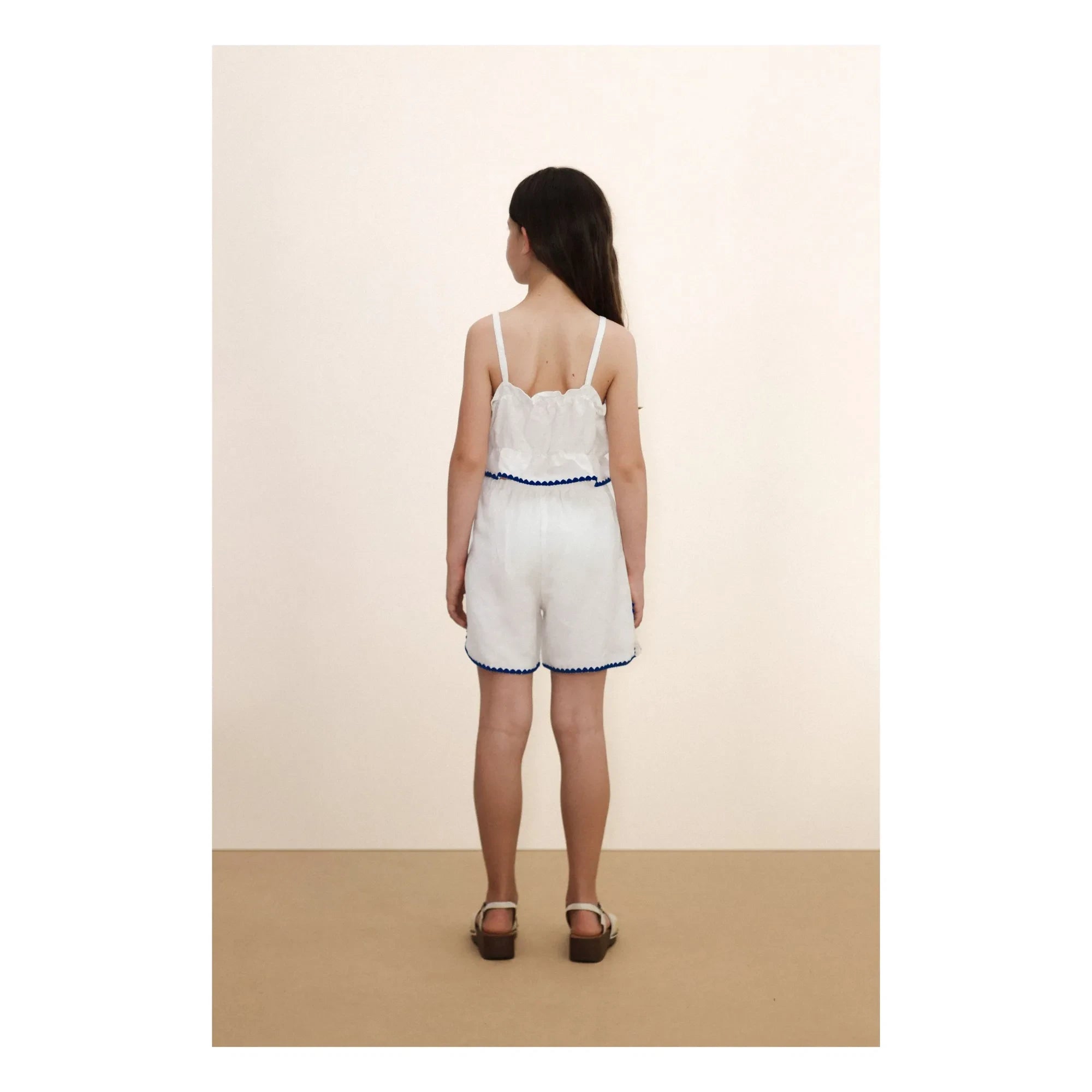 Tinycottons - Top Schwäne Leinen | Weiß