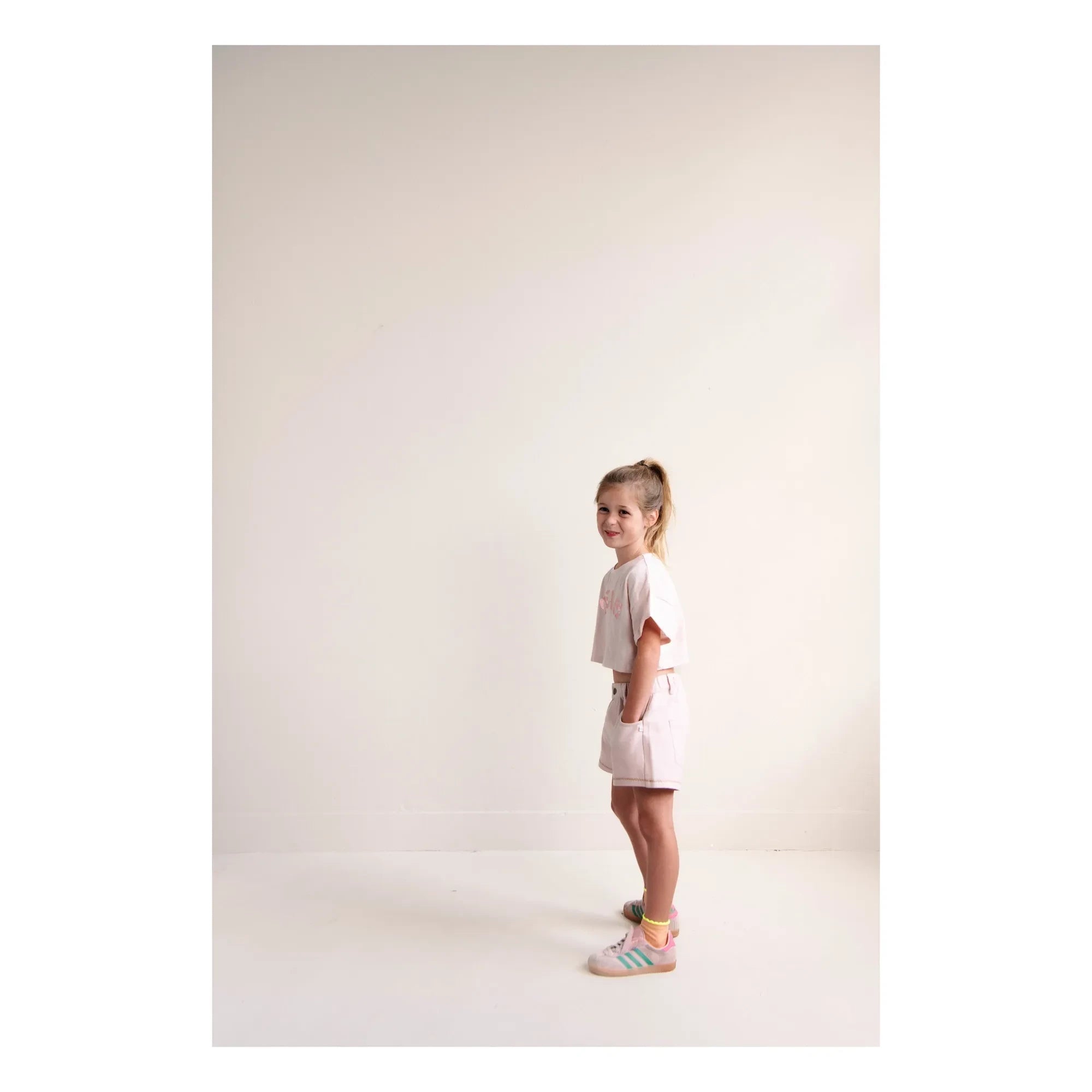 Jenest - Lilou Organic Cotton Twill Shorts | Pale Pink