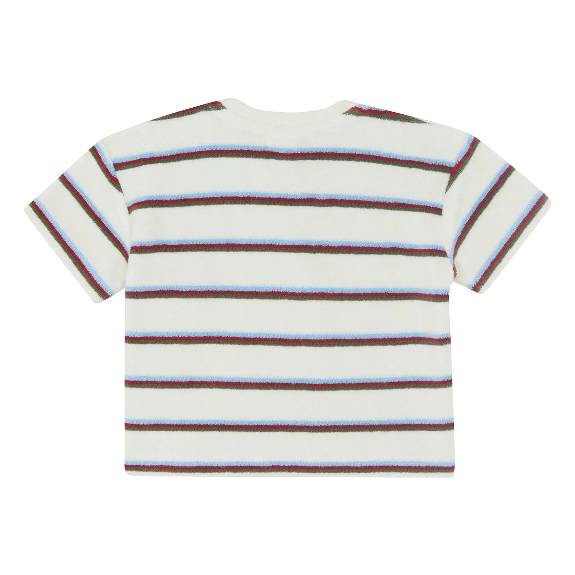 Bonton - Livo Viva Gestreiftes Frottee-T-Shirt | Weiß