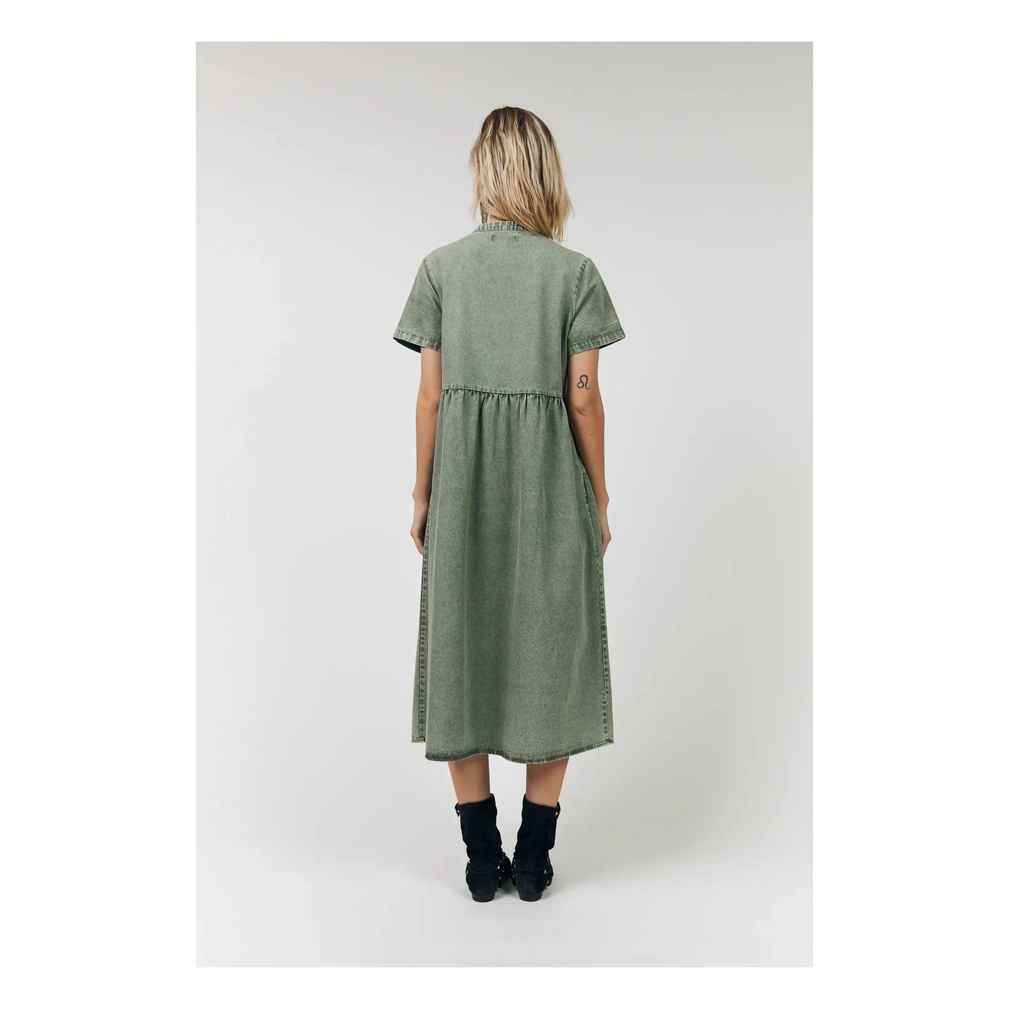 Lollys Laundry - Aliya Baumwollkleid | Khaki