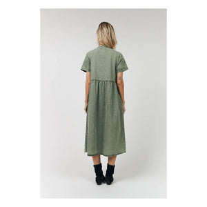 Lollys Laundry - Aliya Baumwollkleid | Khaki