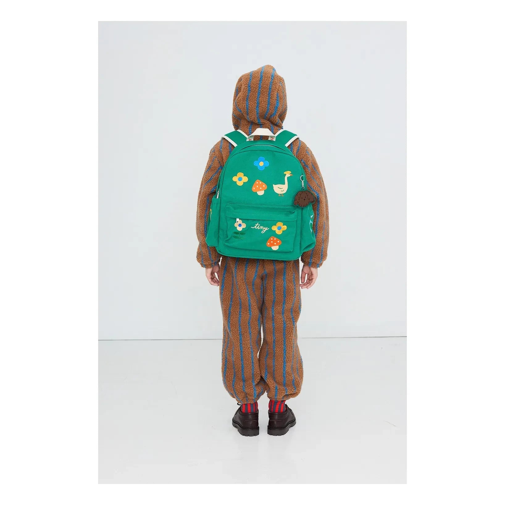 Tinycottons – Rucksack mit grünem Pilzmotiv