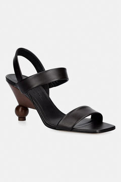 Weekend Max Mara deri yüksek topuklu sandalet Wkaaffetto