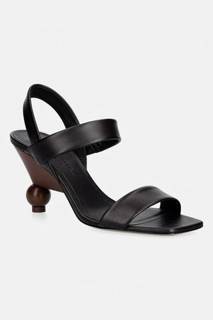 Weekend Max Mara deri yüksek topuklu sandalet Wkaaffetto