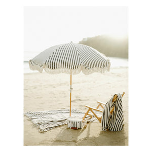 Business & Pleasure Co. – Premium Sonnenschirm mit Fransen | Schwarz