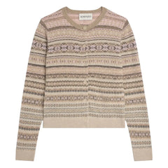 Bompard - Fair Isle Kaschmir-Cardigan | Rose Quartz