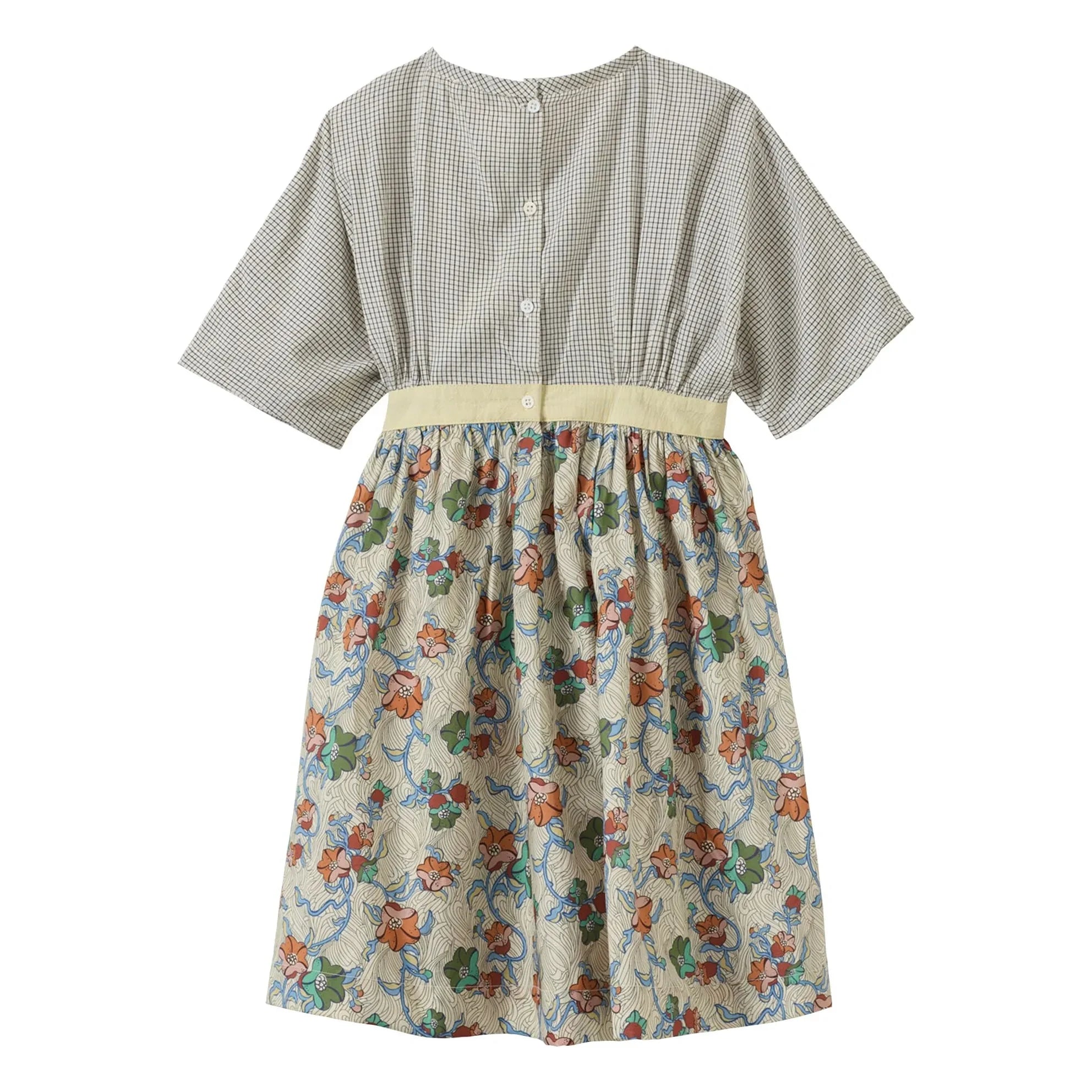 Caramel - Spargel Liberty Kleid | Ecru