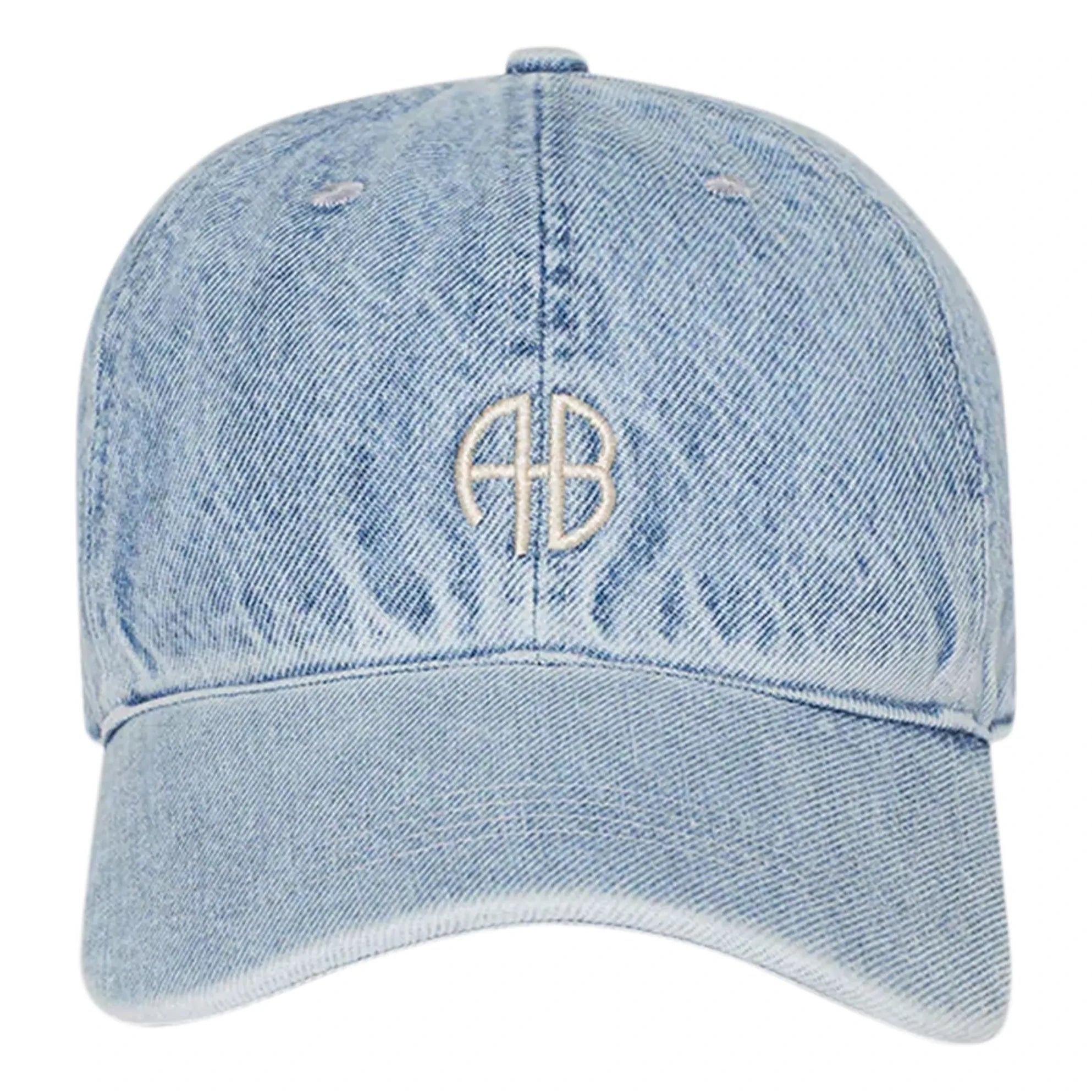 Anine Bing - Jeremy AB Geri Dönüştürülmüş Elyaf Şapka | Denim ağartılmış
