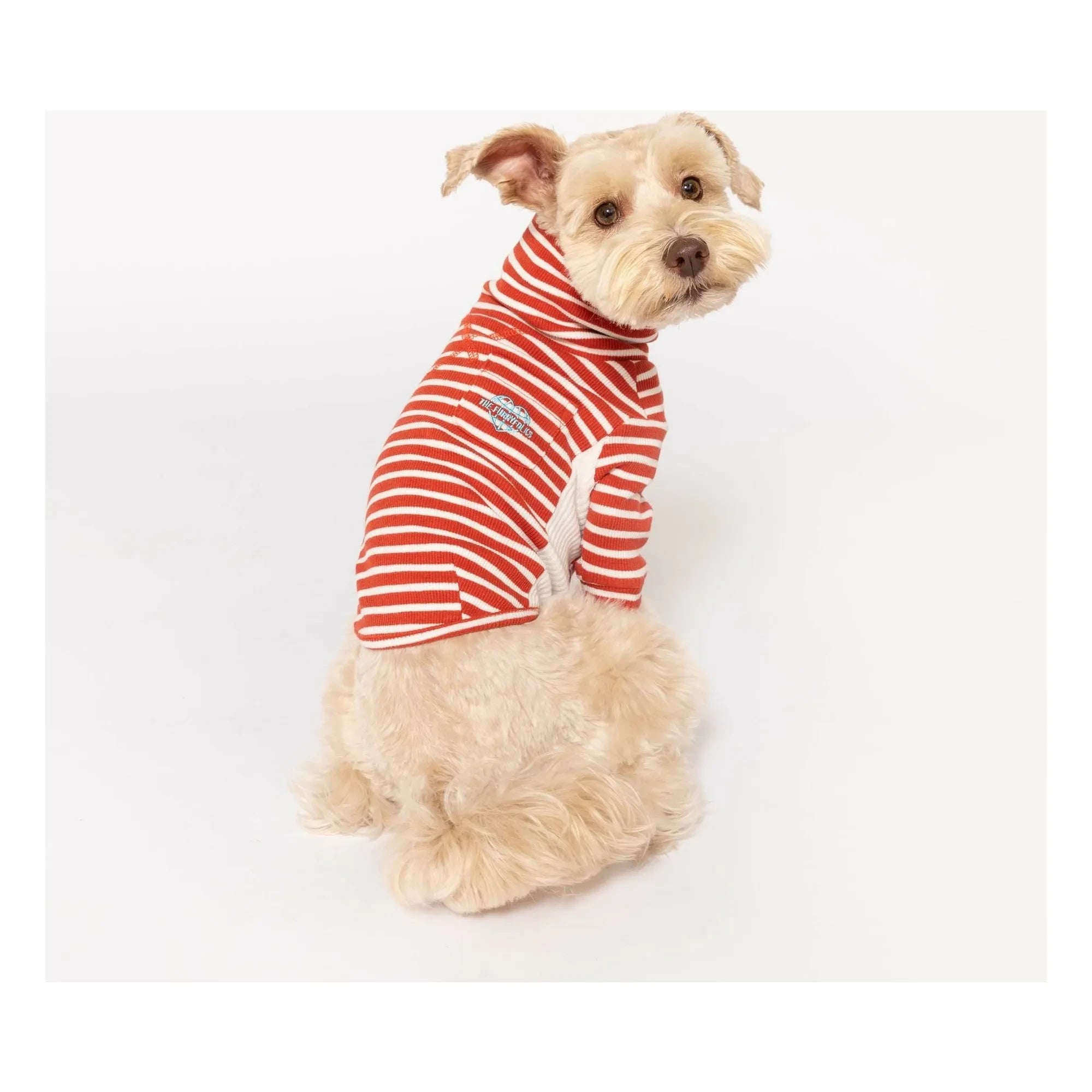 The Furry Folks - Gestreifter Pullover | Rot