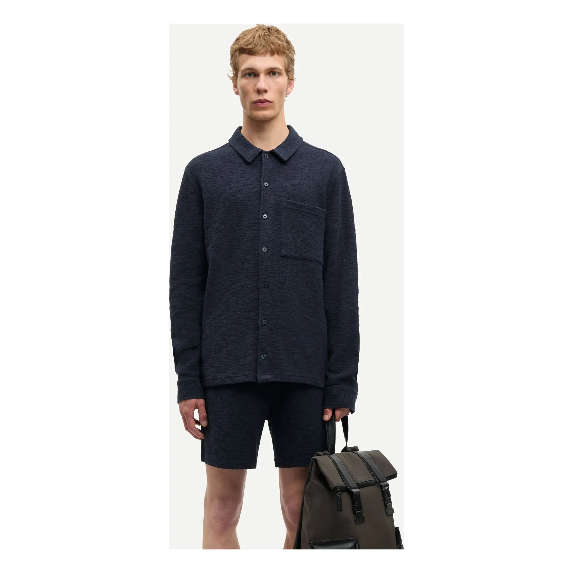 Samsoe Samsoe - Sakore Cotton Shirt | Dark Blue