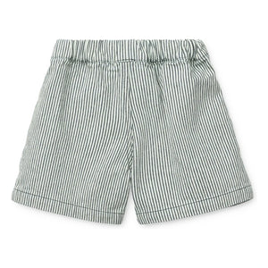 Liewood – Borrisa Gestreifte Jeansshorts | Marineblau