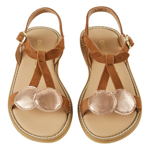 Emile et Ida - Cerises Ledersandalen | Gold