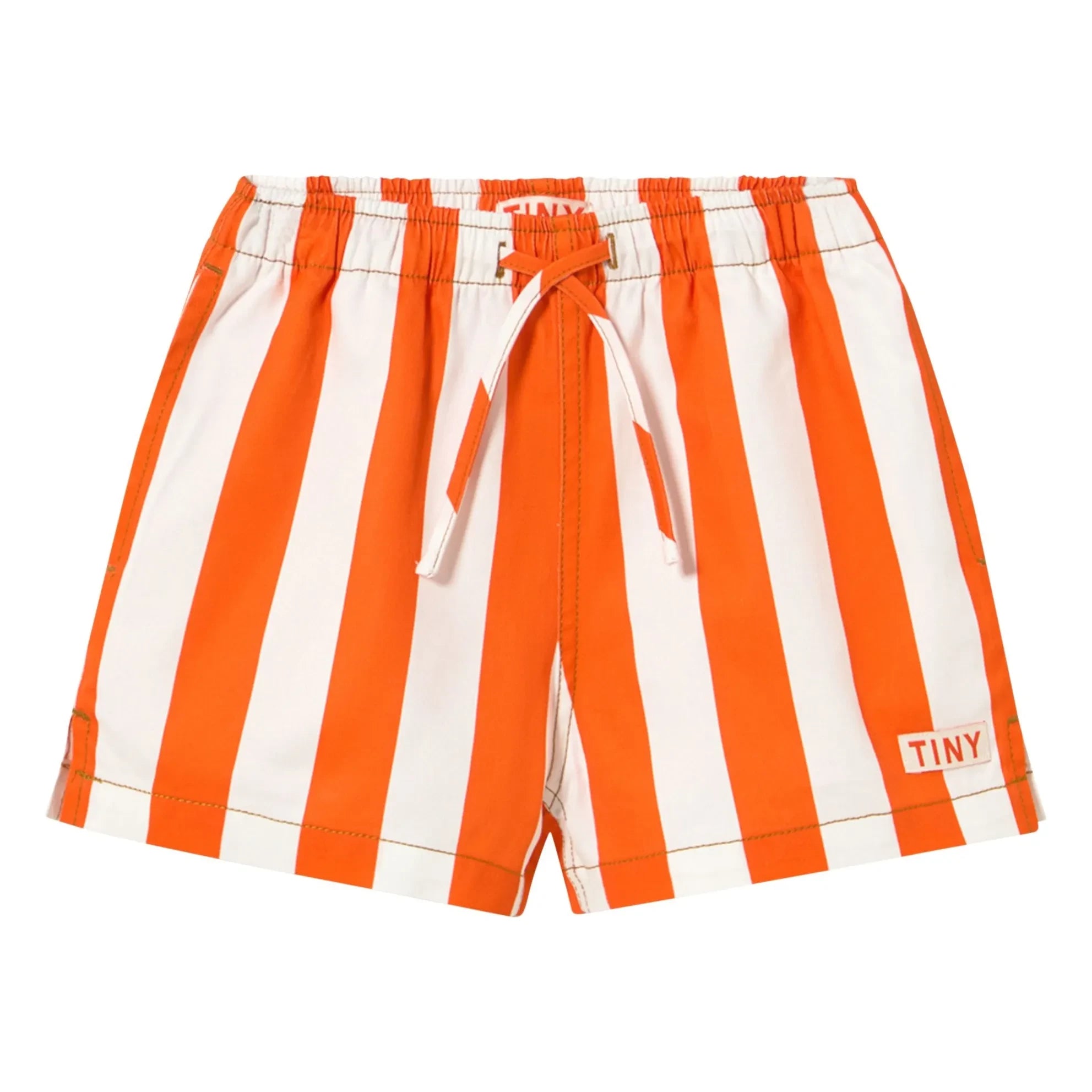 Tinycottons - Striped Dimi Shorts | Red