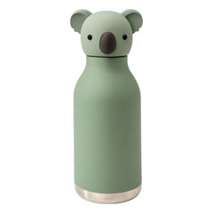 Asobu – Koala-Edelstahl-Wasserflasche | Grau