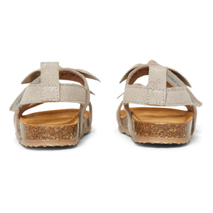 Pèpè - Two Con Me - Suede Double Buckle Sandals | Silver